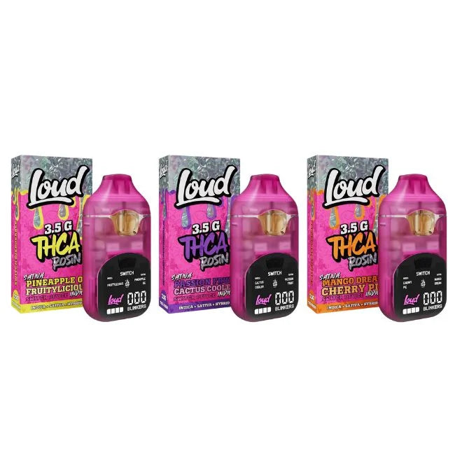 LOUD by FVKD THCa Rosin Switch Dual Flavor 3.5ml Disposable (5pk) LOUD by FVKD THCa Rosin Switch Dual Flavor 3.5ml Disposable (5pk)