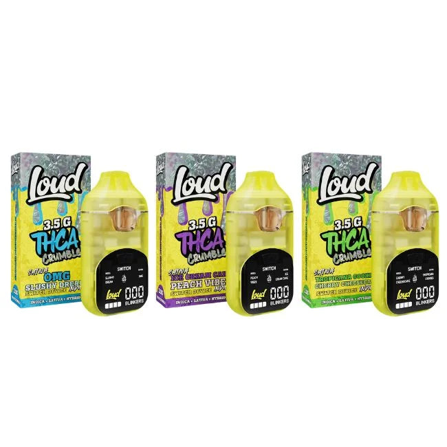 LOUD by FVKD THCa Crumble Switch Dual Flavor 3.5ml Disposable (5pk)