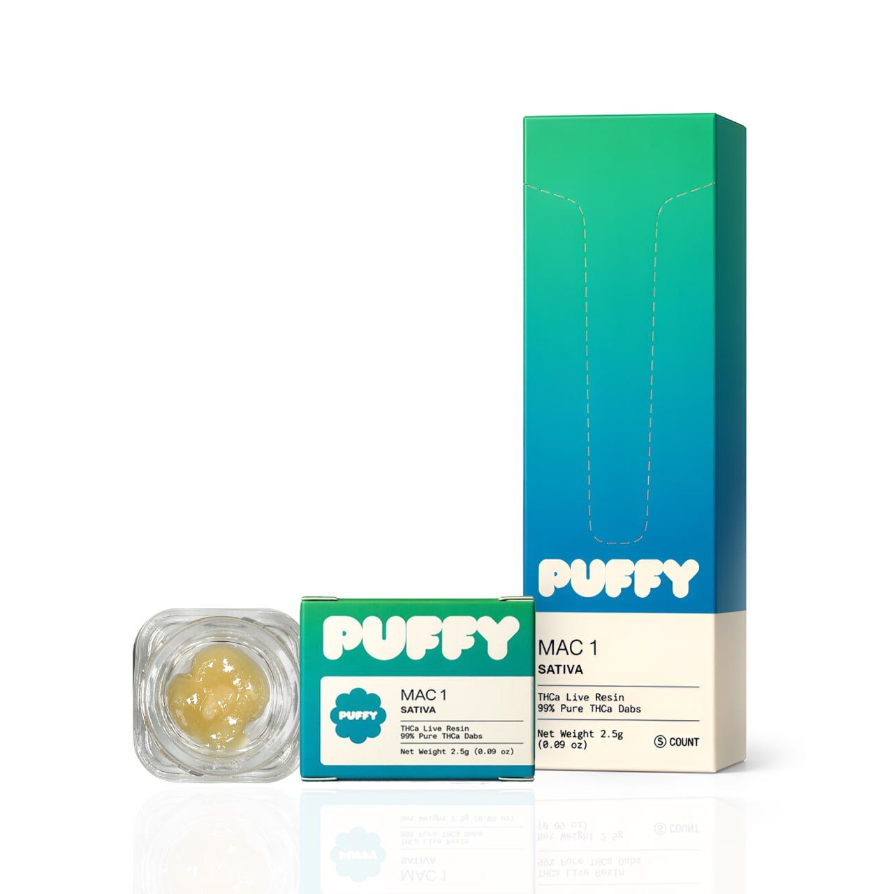 Puffy 2.5g THCa Live Resin Dabs (5ct Display)