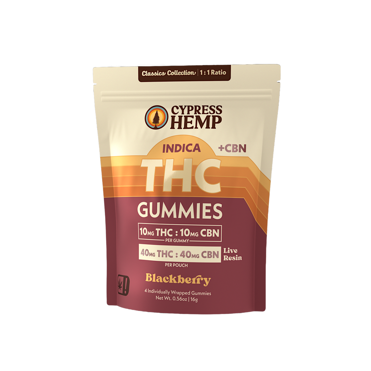 Cypress 1:1 Ratio Live Resin Gummies 6 pack