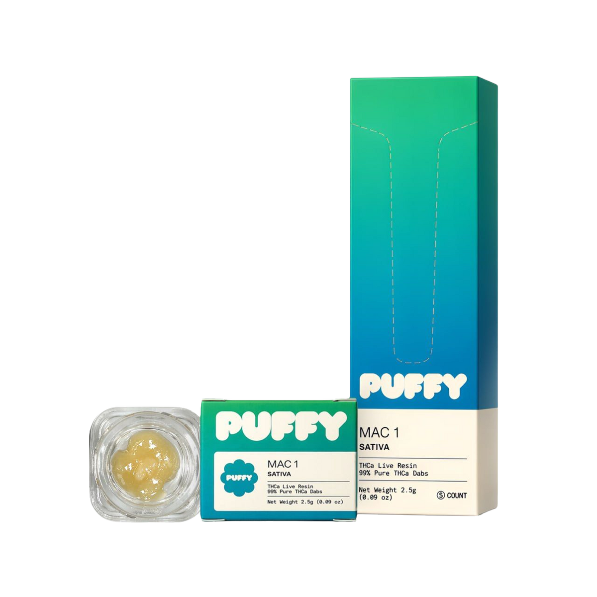 Puffy 2.5g THCa Live Resin Dabs